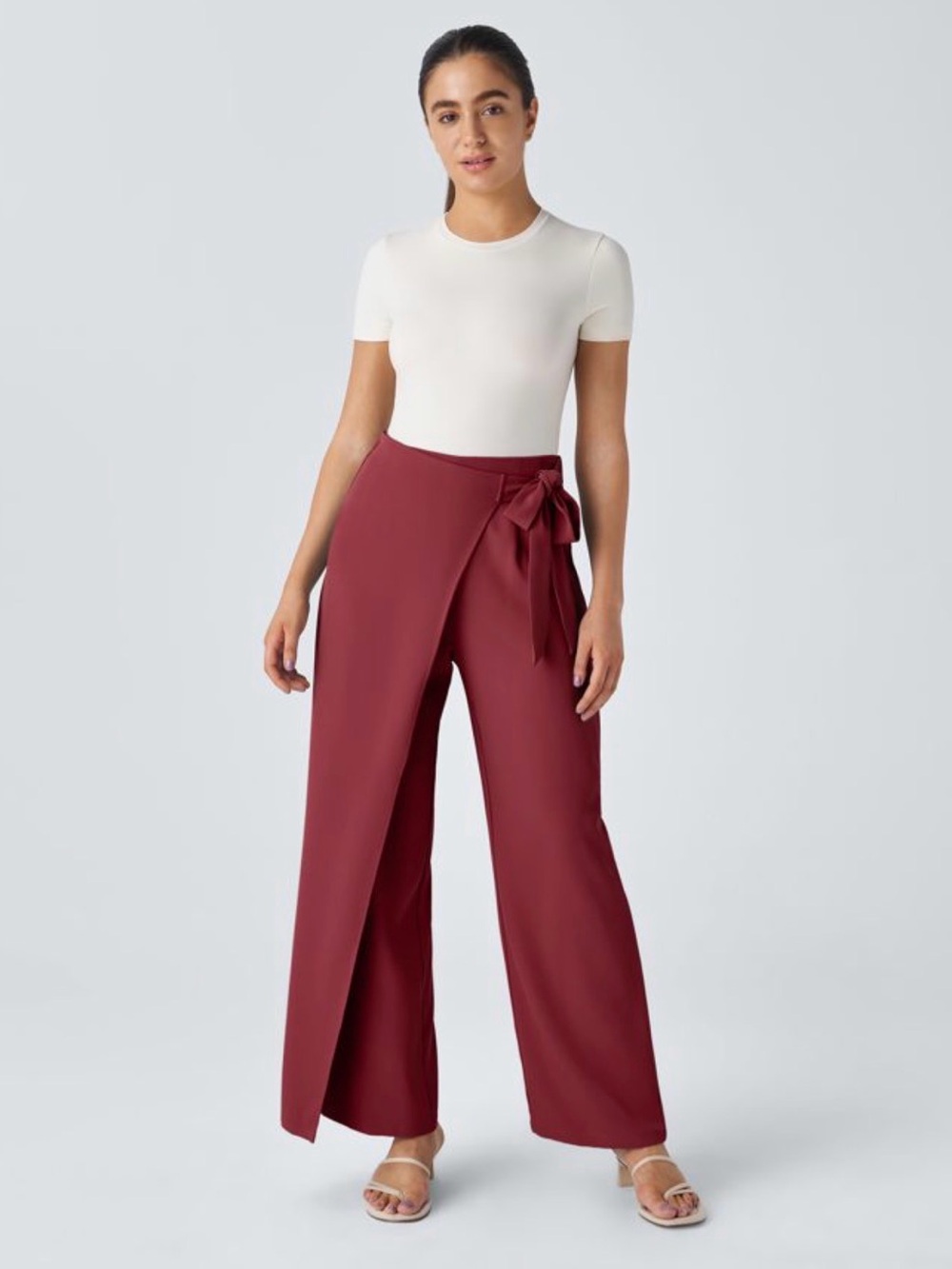 HALARA Vibrant Pink Wide-Leg Jumpsuit Pants
